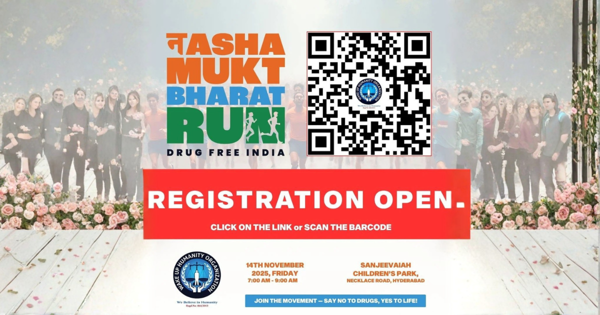 You are currently viewing PRESS RELEASE – WakeUp Humanity Organization Announces 2K Drug-Free India Run on Children’s Day